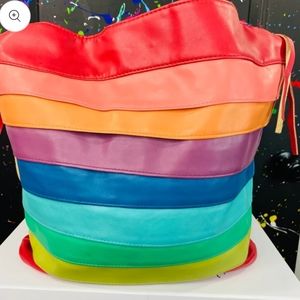 Vintage Vegan Rainbow Tote